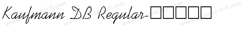 Kaufmann DB Regular字体转换